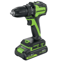 Дрель-шуруповерт Greenworks DD560 24V 3708407 (30/60 Нм) бесщеточная аккумуляторная