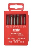 Набор бит Felo Industrial (SL/PZ/PH, 73 мм), 6 шт в кейсе 03092716
