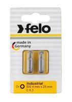 Бита Felo шестигранная (4 мм), 2 шт в блистере 02440036