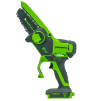 Цепная мини-пила Greenworks 24V G24MCS10 (10 см) аккумуляторная