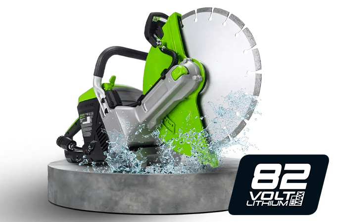 Обзор на Аккумуляторный бетонорез Greenworks 82V