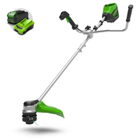 Триммер аккумуляторный Greenworks GD60BCB, 60V (40 см) бесщеточный с велосипедной ручкой, без АКБ и ЗУ