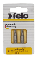 Бита Felo Industrial Torx (25X25), 2 шт в блистере 02625036
