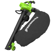 Воздуходувка-пылесос Greenworks GD60BVII 60V 2409307 (368 км/ч) бесщеточная аккумуляторная