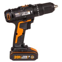 Дрель-шуруповерт ударная WORX WX370 20V (50Нм) аккумуляторная