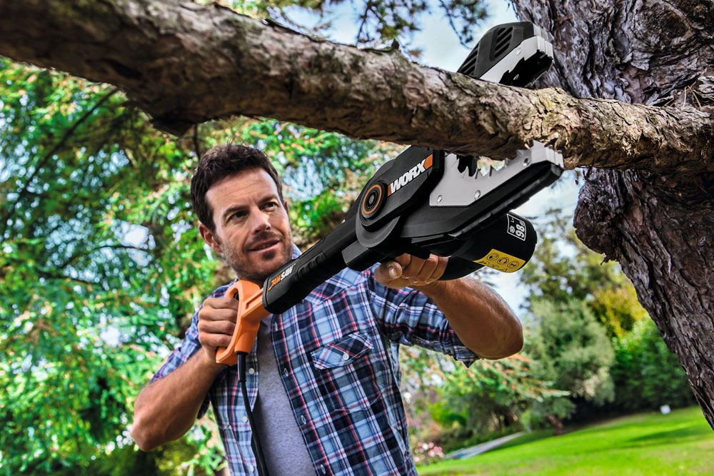 Горячее предложение! Скидка 72% на цепную пилу WORX JawSaw WG307E!
