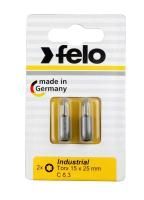 Бита Felo Industrial Torx (15X25), 2 шт в блистере 02615036