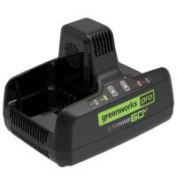 Быстрое зарядное устройство для двух аккумуляторов Greenworks G60DC10 60V (10 А)