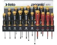 Набор отверток Felo Ergonic (SL/PZ/PH/Tx и отвертка VDE на стальной стойке), 17 шт 40091743