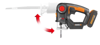 Лобзик и сабельная пила 2 в 1 WORX WX550 20V (25мм) аккумуляторный