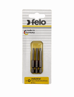 Биты TX15/TX20/TX25 50мм, серия Industrial, 3 шт в блистере Felo 03693216