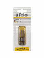 Биты TX10/TX15/TX20 50мм, серия Industrial, 3 шт в блистере Felo 03693116
