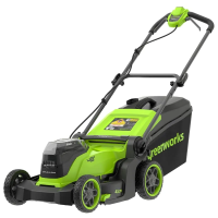 Газонокосилка Greenworks GD24X2LM411 2х24V 2520907 (41 см) бесщеточная аккумуляторная