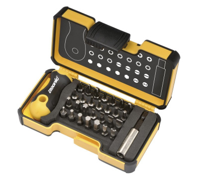 Набор бит Felo с рукояткой ERGONIC и битодержателем (SL/PZ/PH/HEX/Tx), 30 шт в кейсе 02073006