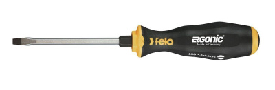 Отвертка Felo Ergonic плоская шлицевая ударная (4,5X0,8X90) 45004540