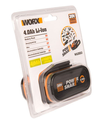 Аккумулятор WORX WA3553 20V 4Ач