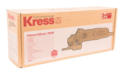 Угловая шлифмашина (болгарка) KRESS KU701 760Вт (115мм) электрическая