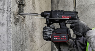 Перфоратор KRESS KU390 20V 2 Дж бесщеточный аккумуляторный
