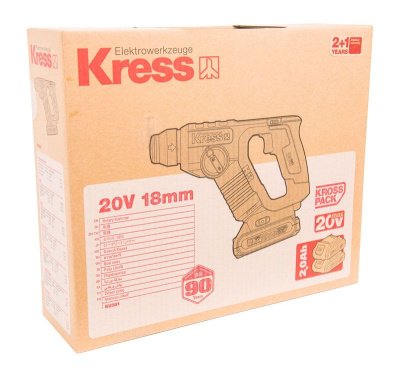 Перфоратор-дрель KRESS H3 KU381 20V (1,5 Дж) аккумуляторный