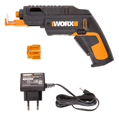 Отвертка WORX WX255 4V (3 Нм) SD Slide Driver аккумуляторная с набором бит 6 шт