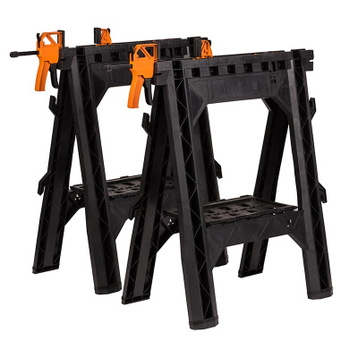 Строительные козлы для пиления с зажимом WORX WX065