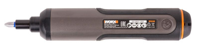 Отвертка WORX WX240 4V (2.5Нм) аккумуляторная с набором бит 26 шт