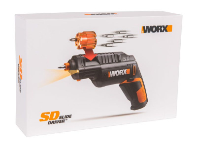 Отвертка WORX WX254 4V (3Нм) SD Slide Driver аккумуляторная