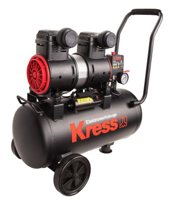 Компрессор воздушный KRESS KP130 24л безмаслянный