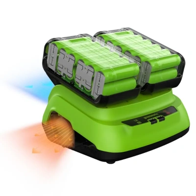 Ультрабыстрое двойное зарядное устройство Greenworks G24X2C8 24V 2958807 (8 A)