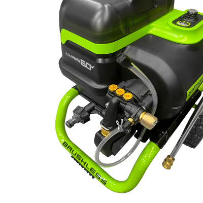 Мойка высокого давления с портом на два аккумулятора Greenworks GDPW60DP 60V (250 бар) бесщеточная аккумуляторная