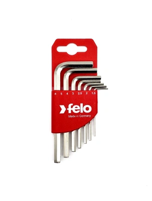Felo Набор ключей Г-образных шестигранных коротких 7шт HEX 1,5-6,0мм 34500711