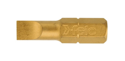 Бита Felo TiN плоская шлицевая (6,5X1,2X25), 10 шт 02061070