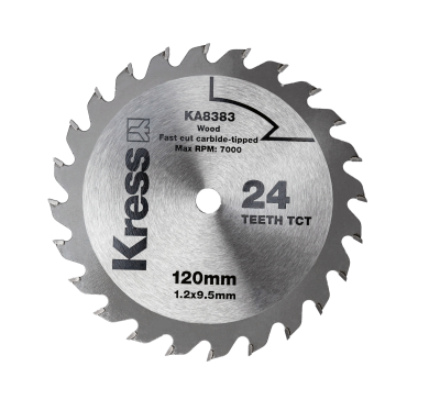 Диск твердосплавный по дереву KRESS 24T TCT 120х1,2х9,5 мм
