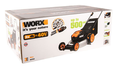 Газонокосилка WORX WG751E 40V (48см) аккумуляторная