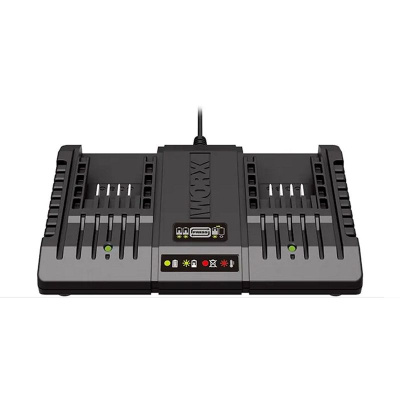 Комплект WORX WA3610 20V: 2 аккумулятора 2Ач и двойное зарядное устройство 1А