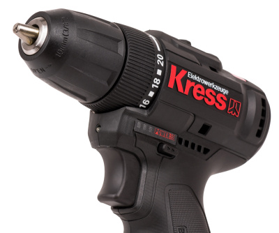 Дрель-шуруповерт KRESS KU202 12V (38 Нм) аккумуляторная бесщеточная
