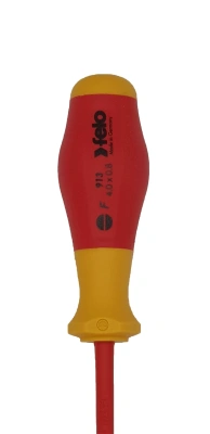 Отвертка диэлектрическая шлицевая SL4,0x0,8x100 Felo 91304090
