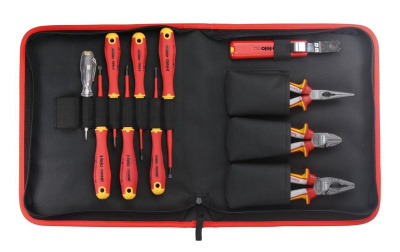Набор диэлектрических отверток Felo ERGONIC E-Slim в сумке 41381104