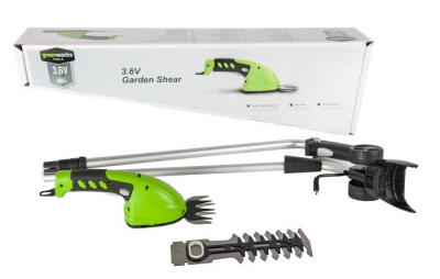Ножницы садовые Greenworks G3,6GS со штангой 3,6V (16 см) аккумуляторные