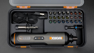 Отвертка WORX WX240 4V (2.5Нм) аккумуляторная с набором бит 26 шт