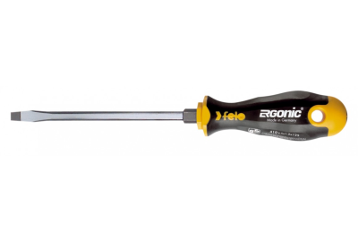 Отвертка Felo Ergonic плоская шлицевая с шестигранным лезвием (SL 6,5x1,2) 41065440