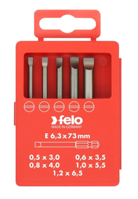 Набор бит Felo Industrial (SL 73 мм), 5 шт в кейсе 03091716