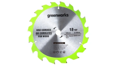 Пильный диск по дереву 165x1,6x20 мм 18T 2955807 для циркулярной пилы Greenworks GD24CS165 24V