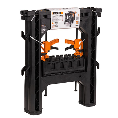 Строительные козлы для пиления с зажимом WORX WX065