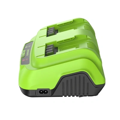 Ультрабыстрое двойное зарядное устройство Greenworks G24X2C8 24V 2958807 (8 A)
